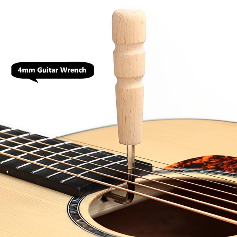4 мм деревянный шестигранный ключ для шеи гитары для регулировки акустической гитары, бас-гитары, электрогитары