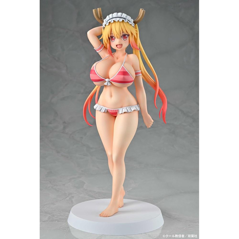 Q-six Kobayashi-san Chi no Maid Dragon Тору в купальнике Стиль 1/7 Масштаб ПВХ Фигурка