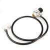 0-90PSI CO2 Mini Gas Regulator 5/16in Gas Line Assembly Pressure Gauge Ball Lock Accessory Kit