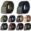 Casual Metal-free Security Check Tactical Waistband Nylon Waist Belt Military Web Belt for Fat Man