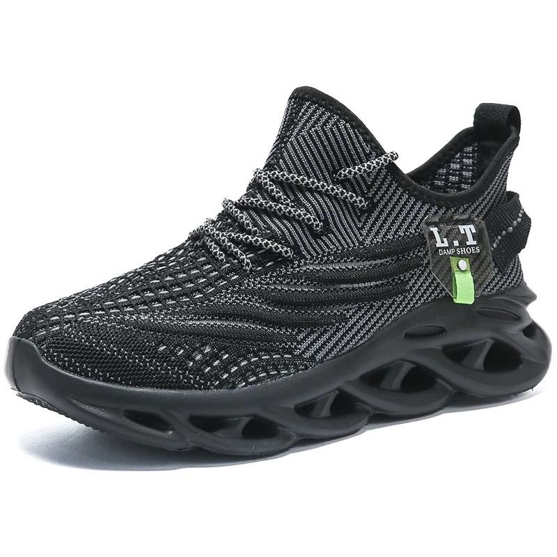 New White Running Shoes for Men Breathable Sports Shoes Light Weight Fashion Summer Breathable Sneakers for Men Plus Size 36-48