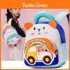 Cartoon Car Kids Backpack For Preschool Boys Girls With Comfortable Nylon Straps