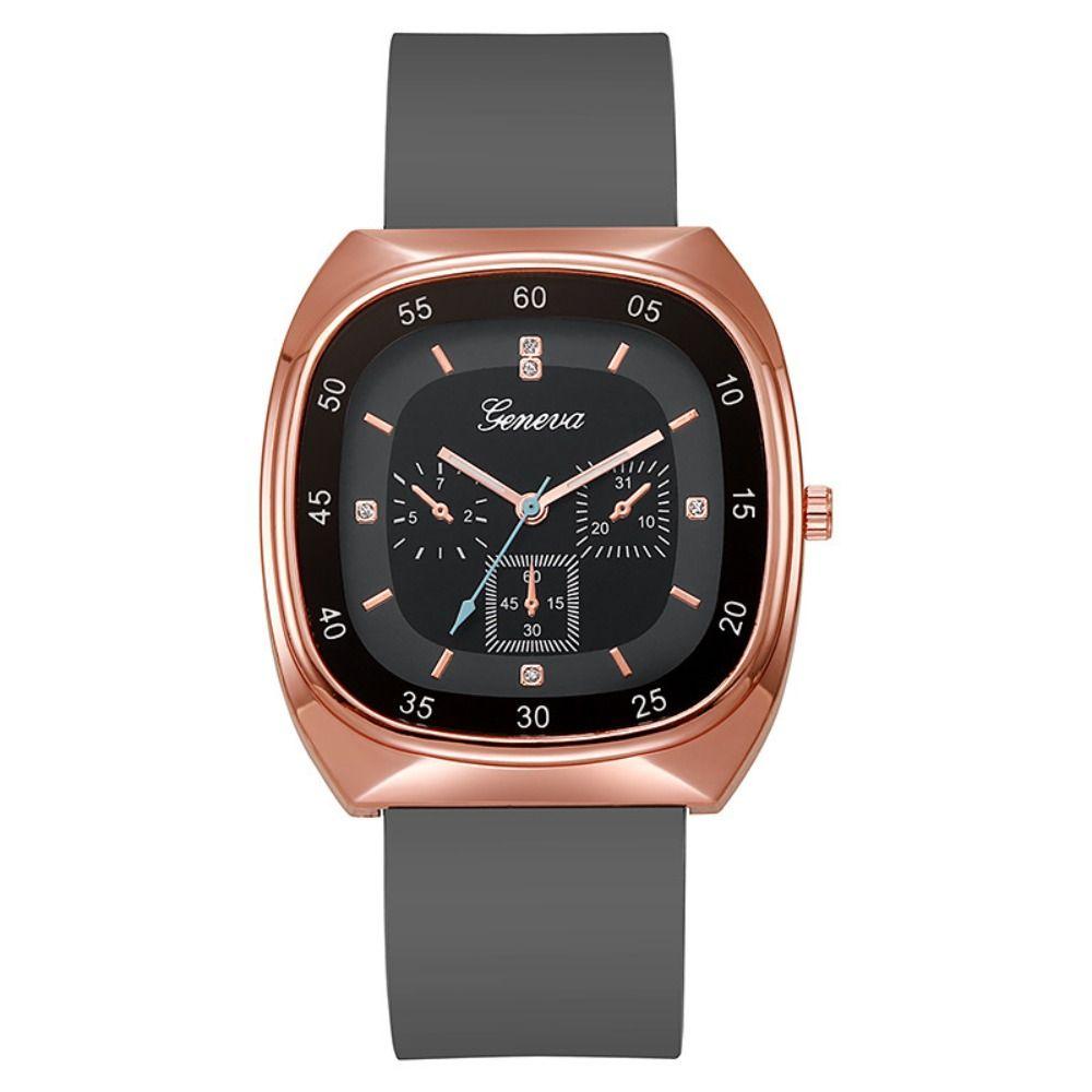 Silicone Strap Quartz Watch Casual Electric Watch Creative Wristwatch  Female