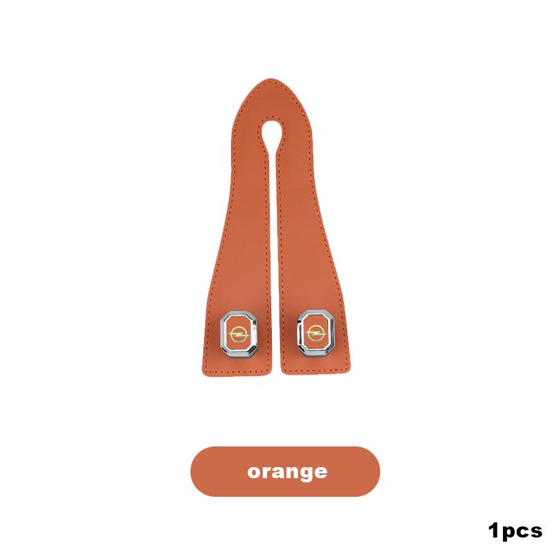 Metal car seat headrest hook 2-in-1 soft leather car seat backrest hanger For Opel Insignia Astra Antara Meriva Zafira H G Corsa HV8
