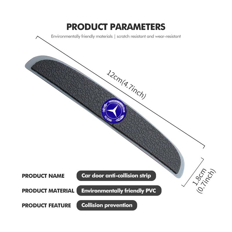 FA024pcs Car Anti Collision Strips Body Door Protector Stickers For Mercedes Benz W211 W124 W176 W177 C180 C200 C260 C300 GLC CLE