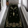 Ковровая дорожка в готическом стиле с узором летучей мыши и змеи, ковер в темном стиле, придверный коврик для прихожей, крыльца, коридора, украшение дома