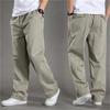Summer Plus Size Men's Wide-leg Pants Multi-pocket Overalls Straight Casual Pants Outdoor Loose Version Sports Pants