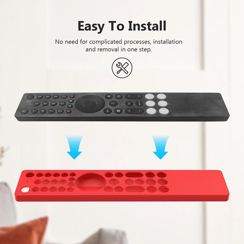 For TCL RC833A Silicone TV Remote Case for Smart TV TCL Remote Control Protection Cover Drop-Proof RC Cover TV Supplies Tool