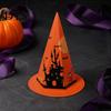 Foldable Party Gift Boxes Halloween Candy Box for Kids, Witch Hat Shaped Cardboard Container, Chocolate Packaging Parties Treat or Trick Cookie Snack