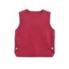 Kaslead New Arrival Women's Clothing Fashion Style Fashion Minimalist Side Button Decoration Knitting Vest 4192129