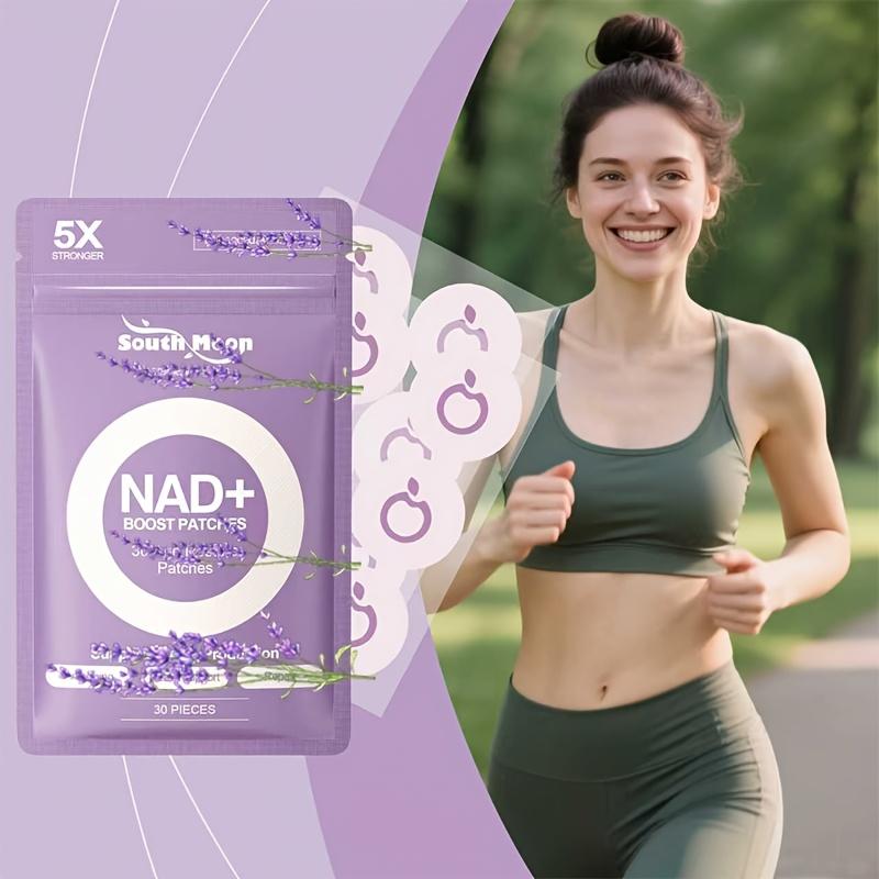 Патчи для повышения уровня NAD+ Усиленная формула 5X с Ацетилгексапептидом 8, Усилителем NAD+, Маслом Лаванды и FAD Подходит для всех типов кожи