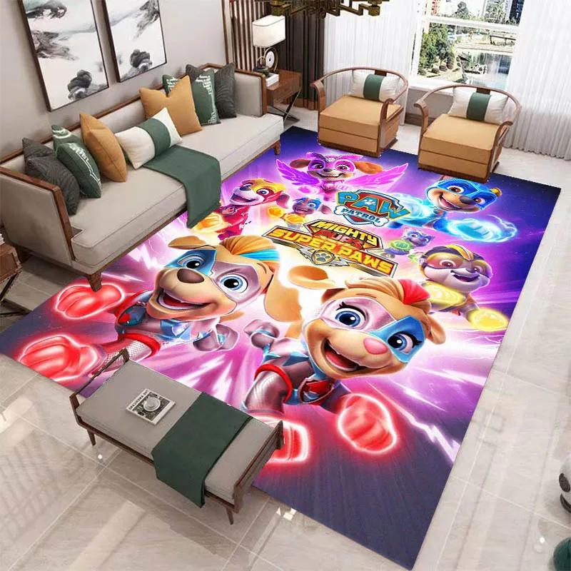 3D мультяшный ковер с принтом Щенячий патруль для гостиной, спальни, нескользящий ковер, домашний декор для спальни, ковер-зона, подарок на день рождения