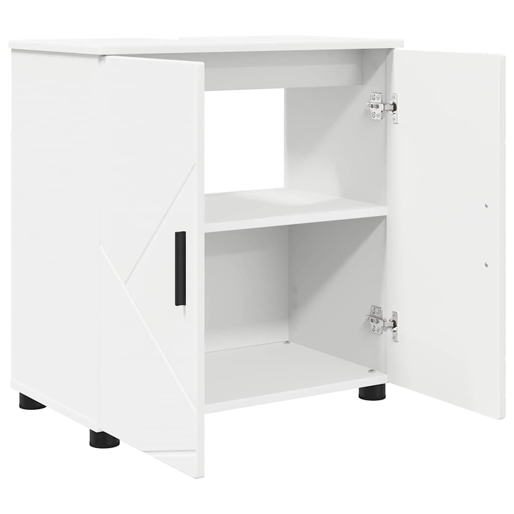 Bathroom Cabinet White 61 x 35 x 64 cm Particleboard & Metal