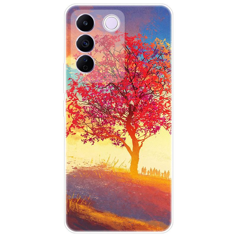 For Vivo V27e V 27e Case Soft Silicone Back Cover Cartoon Phone Case Diversification