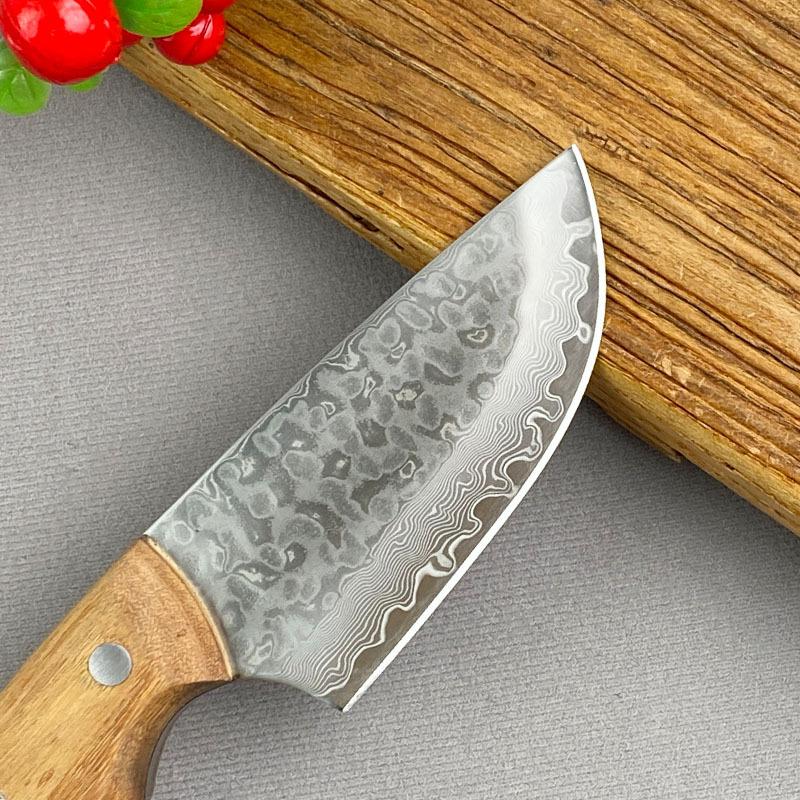 Кухонный нож для мяса из дамасской стали, поварской нож, нож для рыбы, суши, стейка, барбекю, нарезки, кухонные инструменты
