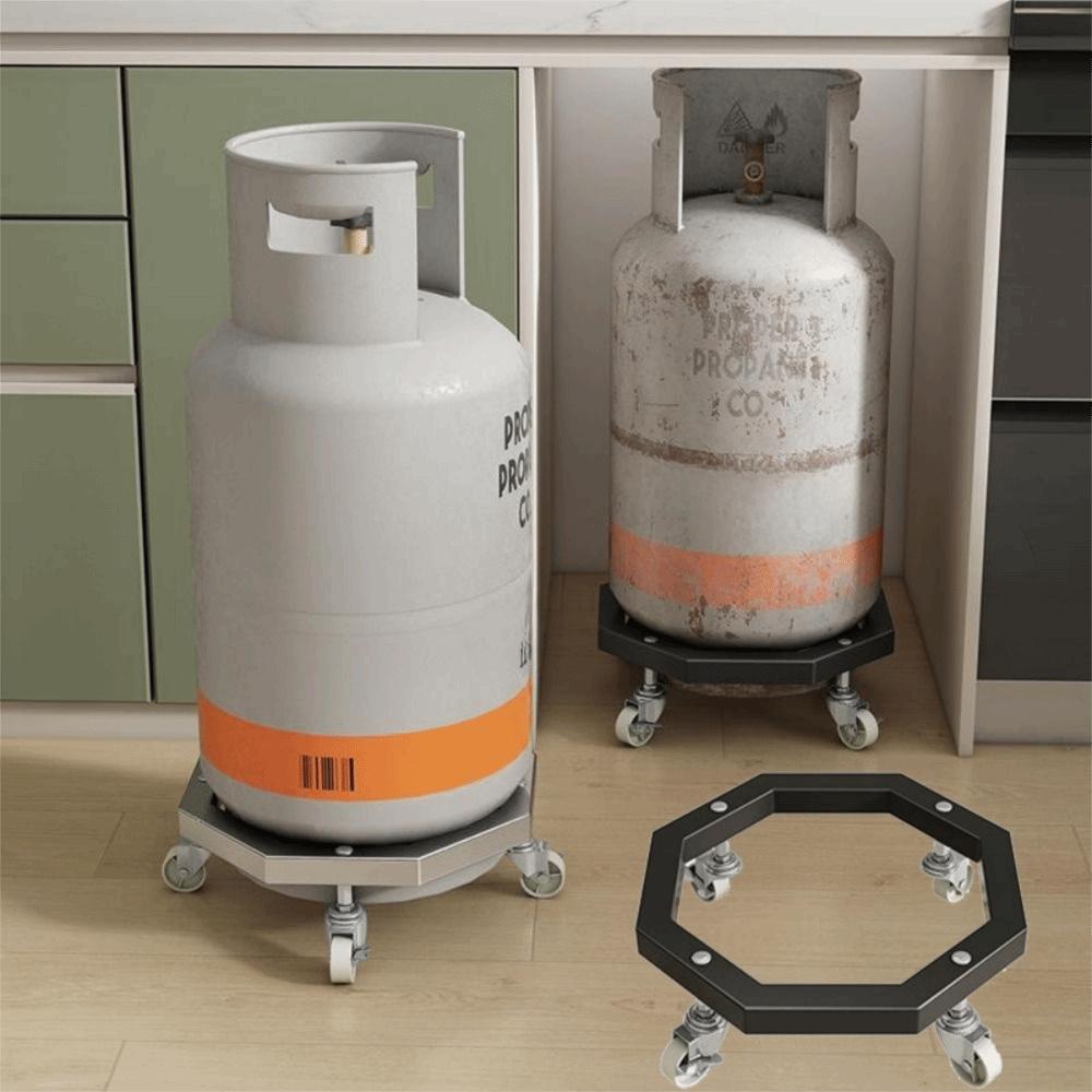 With Wheels Mobile Propane Tray Brake Fixed Tank Roller Stand Safe Cylinder Holder  Flower Pots