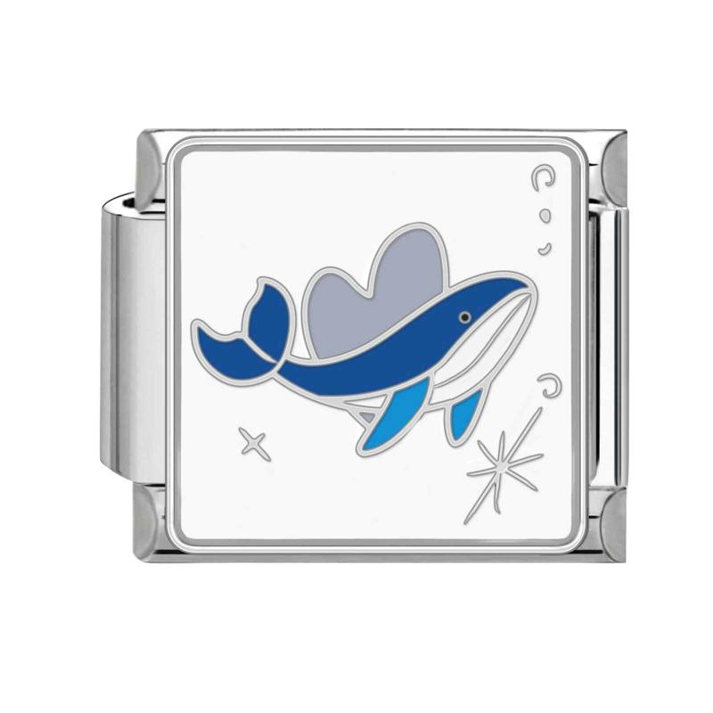 Синяя Ночь Звездное Небо Луна Звезда Кошки Собака Сердце Бабочка Итальянские Шармы-Звенья Подходят для 9мм Браслета из Нержавеющей Стали Женщины DIY Изготовление