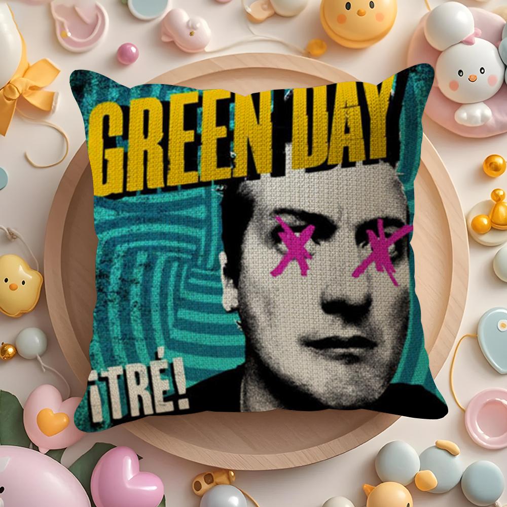 G-Green Day S-Saviors Наволочка Лен Органическая Ткань Двусторонний Принт Дышащая Наволочка Диван Домашний Декор Подарок