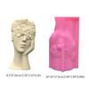 Silicone Ornament Moulds Silicone Vase Molds Contemplative Girl Shape Flexible Crafting Moulds Silicone Craft Moulds