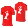 Queen Elizabeth Ii  Retro Couple Style Reversible Tshirtamerican Retro Easy To Clean Tees