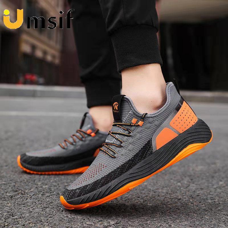 New Men's Multicolor Breathable Sneakers Non-slip Wear-resistant Thick Sole Running Shoes