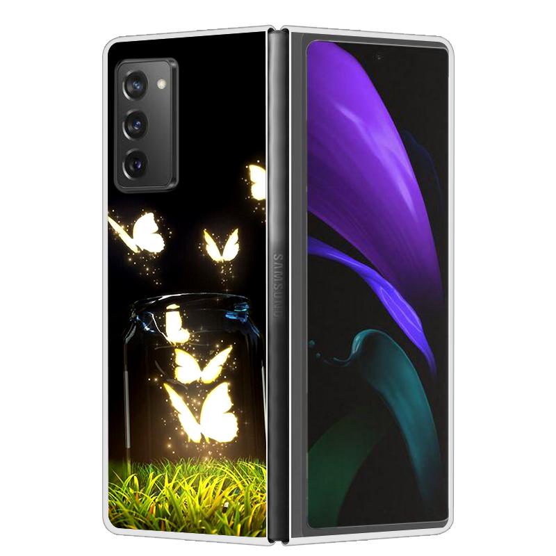 Крутой чехол для Samsung Z Fold 6 5 4 3 Чехол Жесткая прозрачная пластиковая крышка для Samsung Galaxy Z Fold 2 5 6 Чехол для телефона Funda ZFold2 Coque