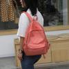 Leisure Female Nylon Shopping Travel Handbags Students Solid Color Large Capacity School Rucksacks Ladies Zipper Knapsacks