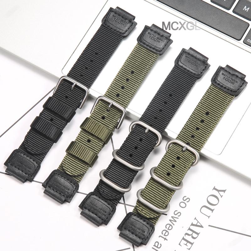 Ремешок для Casio G-Shock GA100/110/120/150/200/400 GD-100/110/120 DW-5600 GW-6900 Браслет 16 мм Нейлоновый ремешок