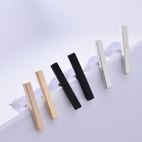 Минималистский бар Stick Line Женщины Серьги-гвоздики Партия Ювелирные изделия День Святого Валентина