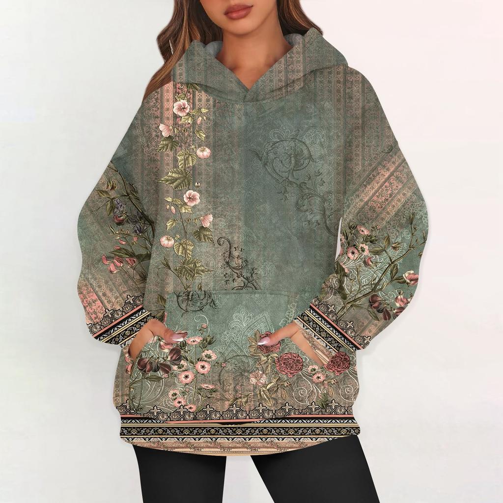 Женские худи оверсайз из флиса, толстовки с длинным рукавом, пуловеры с карманом