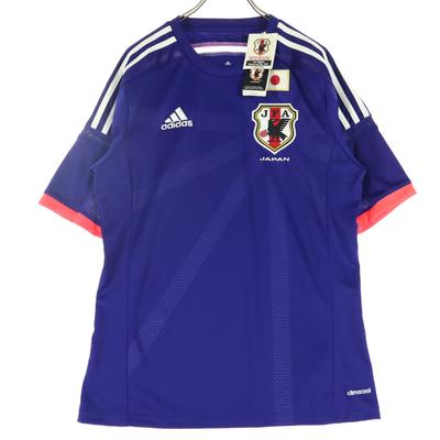 Неиспользованная футболка adidas с коротким рукавом и круглым вырезом S синяя JFA мужская б/у