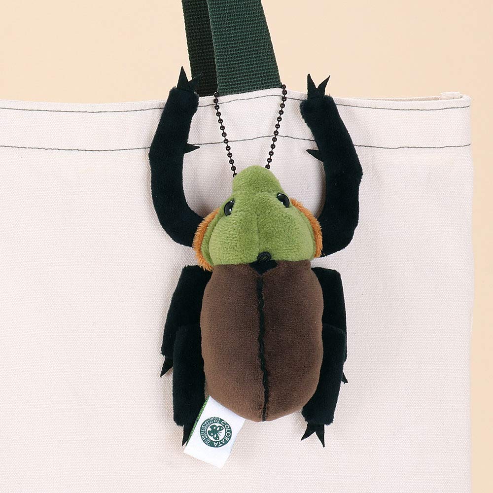 Каролата Янбару Длиннорукий Жук-скарабей Плюшевый Талисман (Существо Янбару с цепью) Реалистичный брелок-кукла в виде насекомого в подарок (Дважды проверено)  рождество