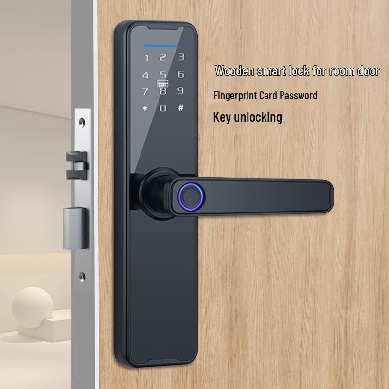 Smart Fingerprint Lock for Indoor Wooden Doors – Ideal for Home, Office, and Room Security