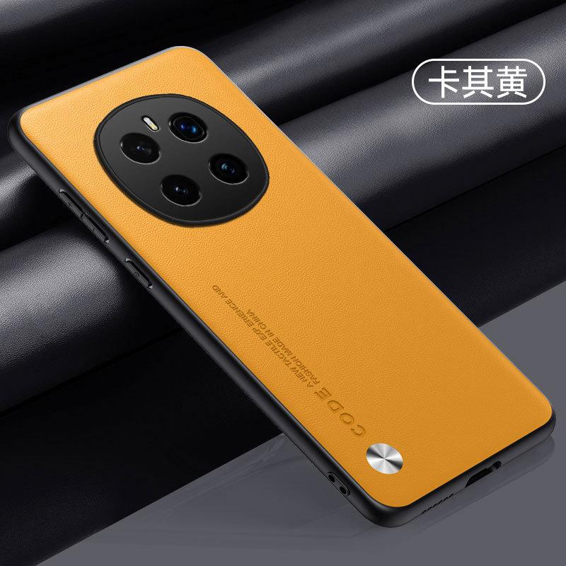 Применимо к чехлу для мобильного телефона Huawei Honor Magic7Pro Honor X60Pro простой кожаный противоударный X50 защитный чехол