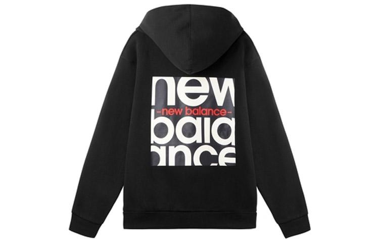 New Balance Толстовки Мужские Черные С Капюшоном Умеренный Обычный AMT11308-BK