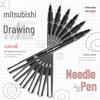 Mitsubishi UNI PIN200 Тонкий лайнер с игольчатым наконечником для манги, дизайна, рисования и обводки. Для оптовых заказов обращайтесь в службу поддержки.