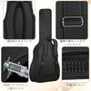 IBVIVIC Soft Guitar Case for Electric Guitars and 5mm Sponge Padded Soft Large 6 Easy to Shoulder or Black Basses, Easy-to-Use, Case, Capacity,