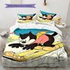 Felix the Cat  Pattern Bedding Quilt Set  Home Decoration  Gift (1 * duvet cover + 2 * pillowcase  without core)