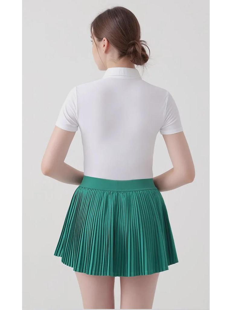 Женская футболка-поло с коротким рукавом для занятий йогой и спортом — дышащая одежда для фитнеса и бега на открытом воздухе, тенниса, бадминтона и гольфа.