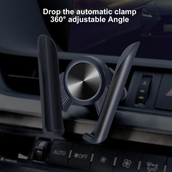 Car Phone Holder Mount for Dashboard Air Vent Windshield Universal Cell Phone Holders for Car 360 Degrees Adjustable Angle Easy