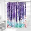 JINRUN Bathroom Thickened Waterproof Curtain Mildew Proof Shower Curtain Shower Partition Curtain Shower Curtain Bathroom Curtain Free Perforation