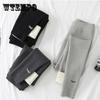 Girls' Leggings In Autumn and Winter Plus Velvet Outer Wear High-waist Threaded Trousers Stretch Pants Casual Pants