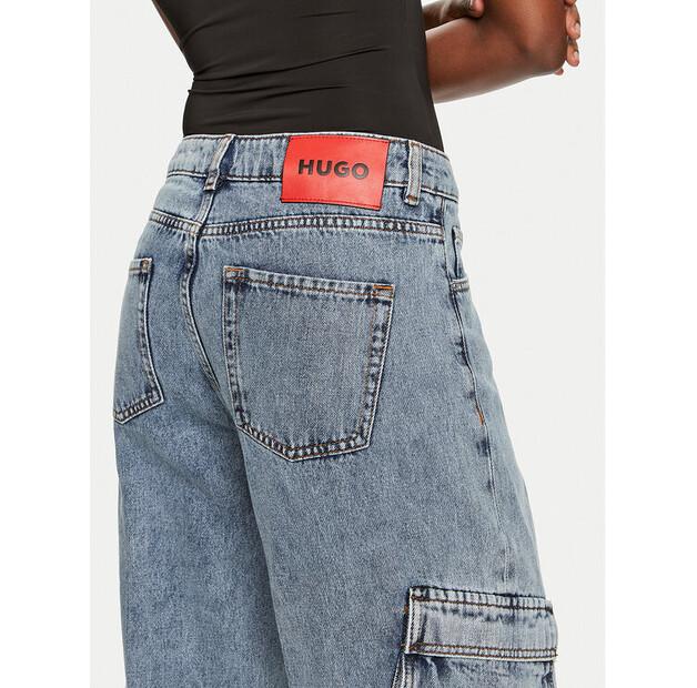 Джинсы Hugo Gemanda 50519907 синий Wide Leg