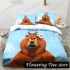 Cartoon Grizzy N Lemmings Bedding Set Duvet Cover Bed Set Quilt Cover Pillowcase Comforter king Queen Size Boys Adult029