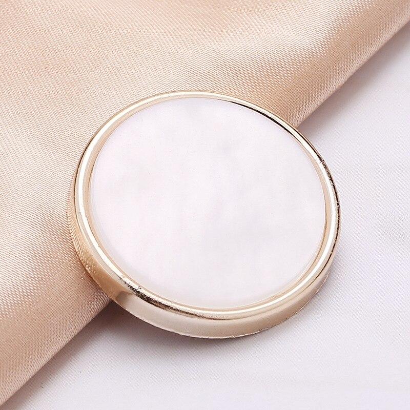 10pcs Pretty Plating Buttons Square Round Buttons Coat Windbreaker Sweater Accessories Various Styles DIY Sewing Supplies
