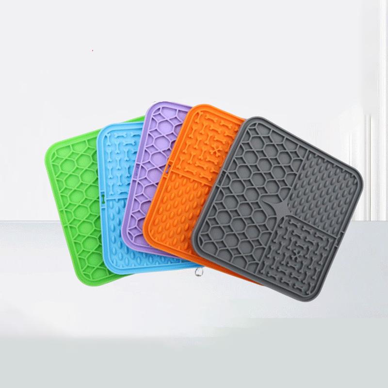 Коврик для домашних животных, коврик для медленного кормления кошек, коврики для лизания собак, силиконовые коврики для медленного кормления домашних животных, подложка для еды, принадлежности для кормления кошек и собак