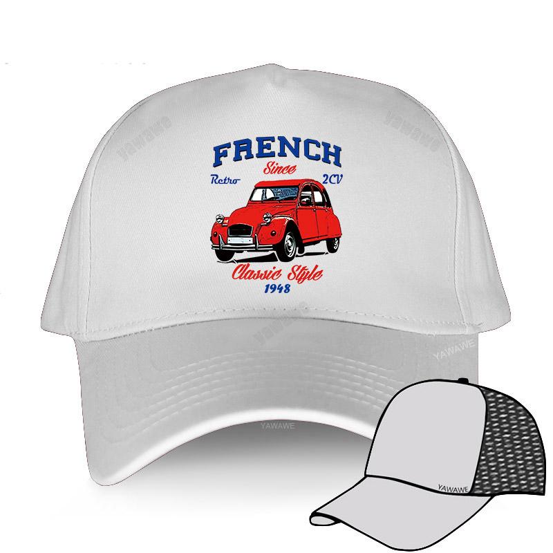 Шляпа для женщин, забавный дизайн, унисекс, крутые бейсболки, винтажные французские автомобильные кепки 2Cv, спортивный капот для подростков, летние классические шляпы с винтажным принтом