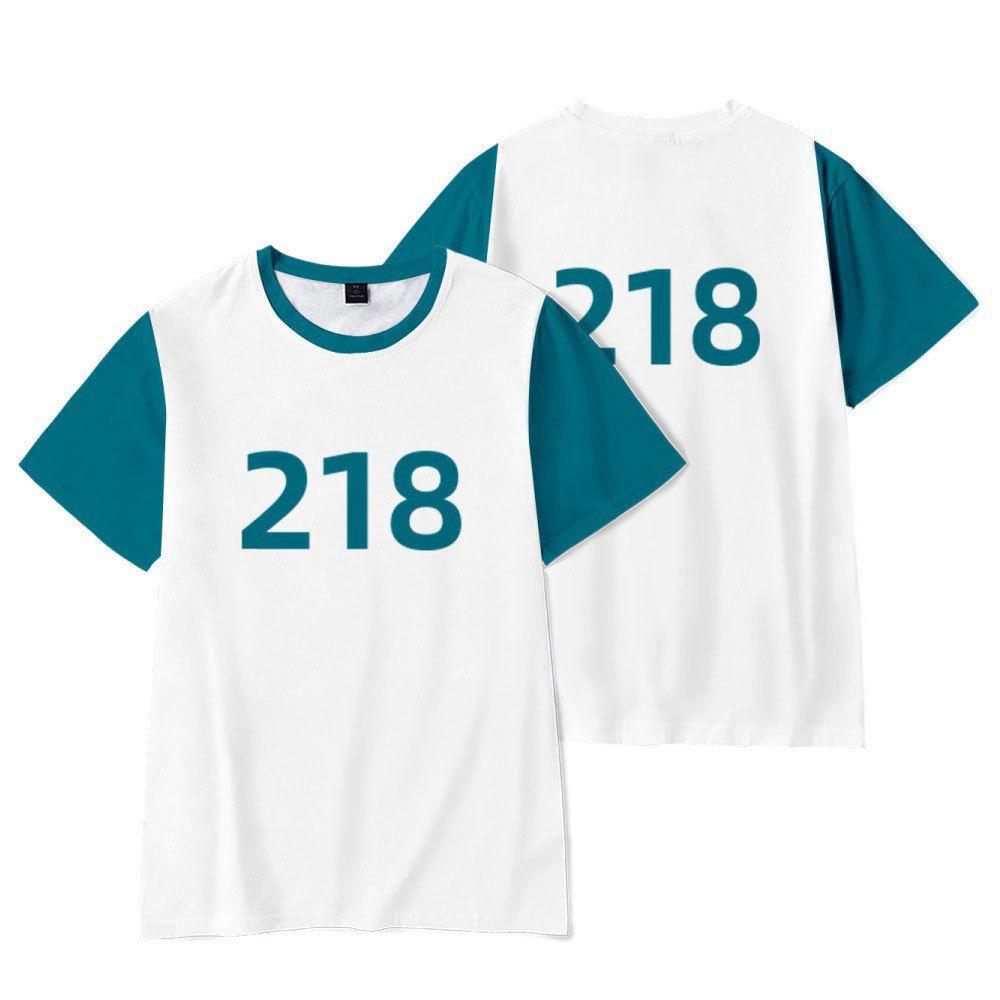 Футболка с принтом фильма ужасов «Кальмар» из Кореи, мужская и женская модная футболка с графическим принтом, короткий рукав, футболки, детская игровая футболка