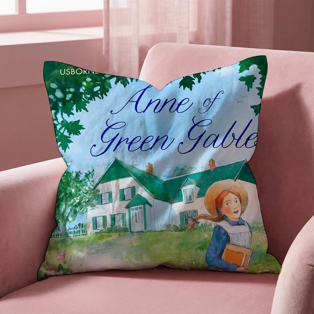 Чехол для подушки с изображением Энн из «Зеленых холмов» — многофункциональный, для дома и автомобиля, двусторонний, мягкий и прочный, подходит для повседневного использования.