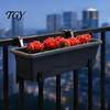 Stainless Steel Garden Box Mounts 4Pcs Adjustable Planter Brackets, Flower Hangers, Metal Pot Stands No Drill Plant Supports for Fence Balcony